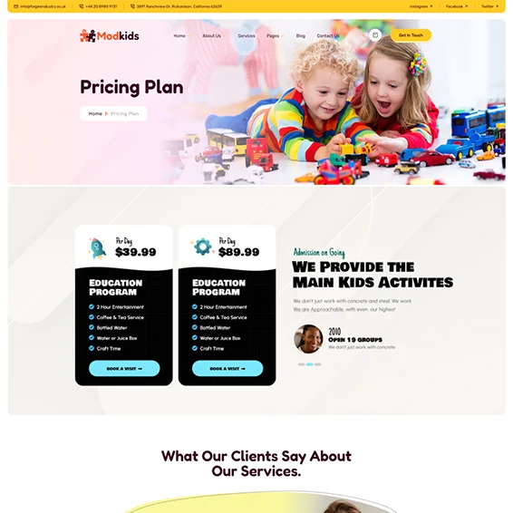 kid pricing