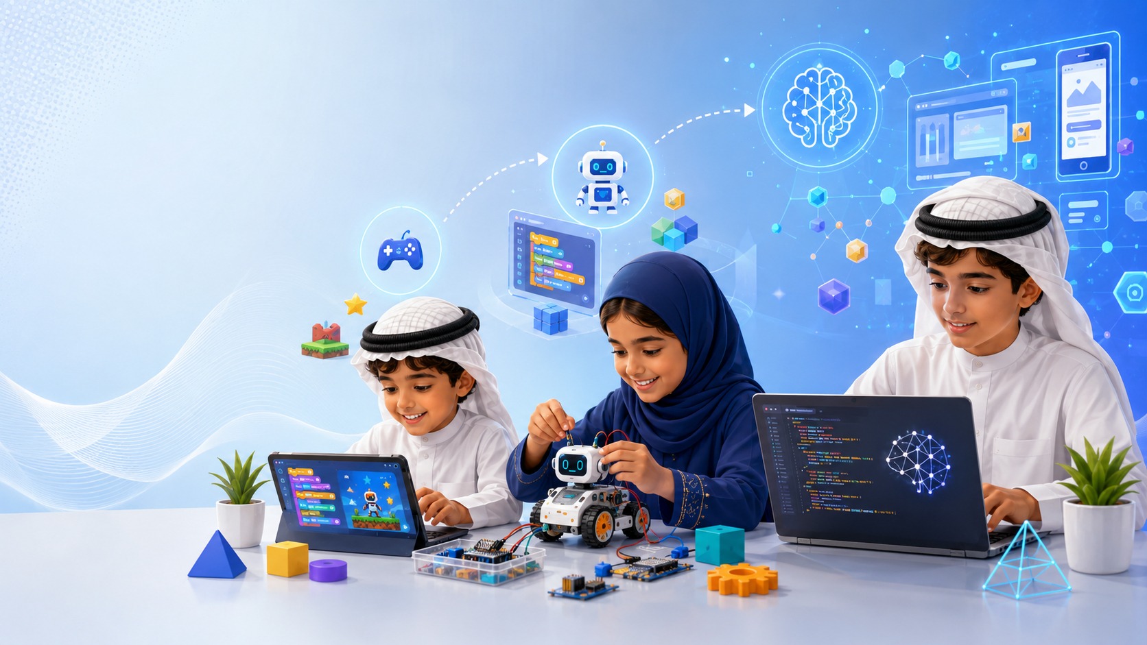 متي يبدأ الطفل بتعلم البرمجة 1